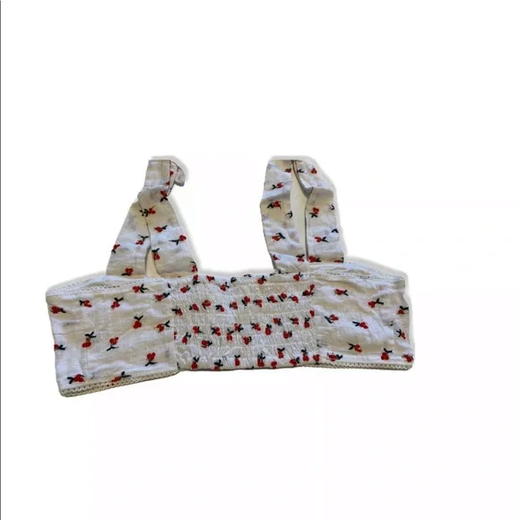 Free People Womens Britt White Wireless Bra - Picture 6 of 8